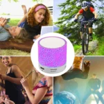 Colorful Light Color Bluetooth Light Music Speakers Super Bass Mini Bluetooth Speaker Altavoces With Light Led