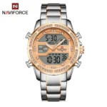 NAVIFORCE 9190 Relojes De Hombre Quartz Digital Watches Gold Waterproof Luxury Wrist Watches for Men