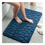 High Quality Soft White Faux Fur Rug Living Room Shaggy Rug Carpet Stone Embossed Bathroom Bath Mat