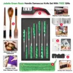 Jadeite Green Resin Handle 6 Inch 67 Layers VG10 Japanese Damascus Steel Boning Knife Fish Filleting Knives With Gift Box