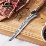 6inch Japanese Kitchen Knife 67 Layers Damascus Steel Fish Fillet Knife Wooden Handle Boning Knives