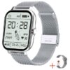 6 Silver Mesh Strap + Silicone Strap