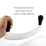 Pizza Rocker Cutter Stainless Steel Pizza Chopper Kitchen Knife Two Handles Cutter Tool Use for Waffle Cookies
