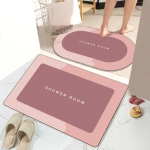 40x30cm Bathroom Diatomite Stone Mat Anime Pattern Ultra-Absorbent Non-Slip Eco-Friendly Drying Mat