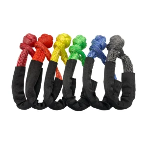 Synthetic uhwmpe soft shackle recovery for 4x4 utv atv emergency tools
