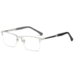 New Luxury 1.50 Degree Women Eyewear Metal Half Frame Blue Light Protection Reading Glasses Men