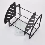 Modern Two-Tier 304 Stainless Steel Bath Corner Shelf Dual Tier Rack for Hotel Bathrooms