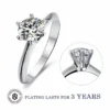 White Moissanite Diamond
