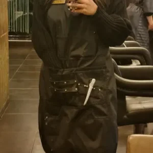 SunYue Barber Waterproof Oilproof Black Apron Hairdresser