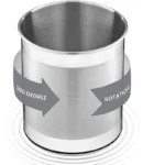 Utensil Organizer	Rotating Stainless Steel Tableware	Storage Bucket Trash Can Kitchen Utensil Holder With Detachable Divider