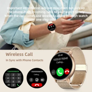 SENBONO S53 Lady Smart Watch Answer Call Sports Fitness tracker Fashion Music Control Women Smartwatch for Android IOS