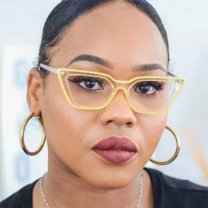 Vintage Cat Eye Ladies Spectacle Frame Lentes Flat Lens Eyeglass Luxury TR Two Tone Women Blue Light Filter Glasses