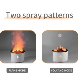 Flame Diffuser Jellyfish Volcano Diffuser Portable Flame Vulcano Humidifier Diffuser Volcano Humidifier