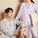 High quality Robe Zebra Print Long Pants Viscose Pajamas Pyjamas Silk Sleepwear Women Nightwear Luxury Pyjamas