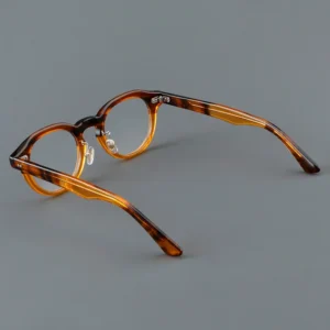 Vintage Acetate Glasses with Clear Lens, Anti Blue Light, Model 5806