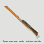 Wooden Handle Pizza Brush Long Handle Pizza Brush Pizza Stone Baking Heat Insulation Hand Clip Set Oven Cleaning Brush