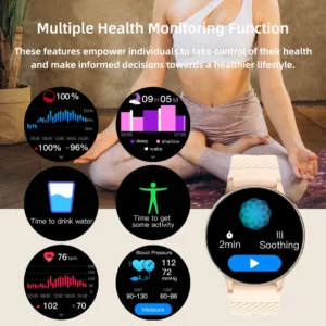 SENBONO S53 Lady Smart Watch Answer Call Sports Fitness tracker Fashion Music Control Women Smartwatch for Android IOS