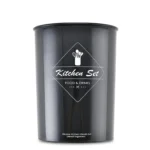 Stainless Steel Cooking Spoon Utensil Holder Kitchen Bamboo Utensil Holder Metal