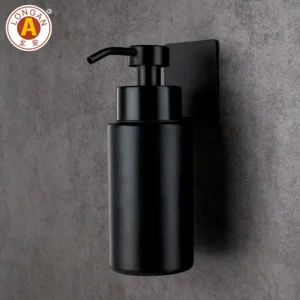 Matte Lotion Pump Glass Soap Dispenser with 304 Stainless Steel Pump Luxury Modern Soap Dispenser for Bathroom Accessories