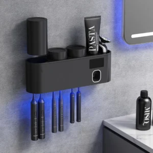Automatic Toothpaste Squeezer Dispenser UV Toothbrush Holder Bathroom Accessories