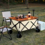 Outdoor Collapsible Camping Cart 600D Oxford Metal Utility Shopping Garden Beach Folding Wagon