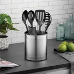 Utensil Organizer	Rotating Stainless Steel Tableware	Storage Bucket Trash Can Kitchen Utensil Holder With Detachable Divider