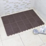 Pure PVC Non-slip Hollow Drainage Vinyl Grid Shower Bath Tub Floor Indoor Outdoor Mats