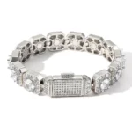 Hip Hop 13mm Micro Paved Cubic Zircon Tennis Chain Bracelet & Bangle Men Women Iced Out CZ Diamond Chain