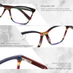 High Quality Classic Acetate Optical Cat Eye Eyeglasses Frames Blue Light Blocking Glasses