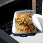 Heat Resistant Handpainted Bakeware Nordic Cheese Baking Tray Rectangular Ceramic Baking Dish for Kitchen