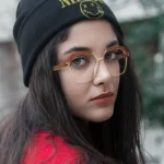 Big Frame Vintage Myopia Eyeglass Frames New Transparent Brown Flat Lens Eyewear Computer TR90 Women Blue Light Blocking Glasses