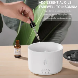 Flame Diffuser Jellyfish Volcano Diffuser Portable Flame Vulcano Humidifier Diffuser Volcano Humidifier