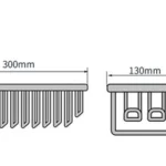 Brushed Gold Wall Mounted Bathroom Organizer Shelf Stainless Steel Shower Storage Rack