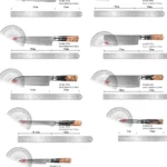 XITUO 1-9 Pieces Damascus Steel Kitchen Knives Set Sharp Chef Knife Black Resin Handle Kitchen Utility Cutting Tools