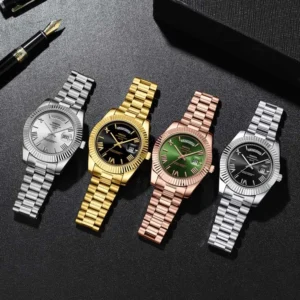 NIBOSI 2628 Quartz Watch Luminous Calendar Concise Casual Hand Watch