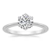 18k white gold 1ct moissanite ring