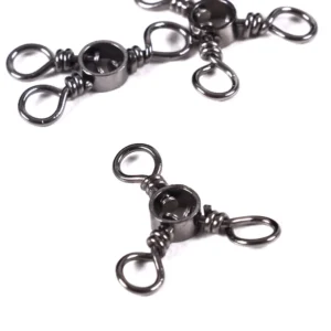 Newup 50 Pcs/bag Trigeminal Swivel Fishing Tackle Accessories