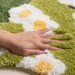 Microfiber Bath Rug Solid Pattern Super Water Absorbent Anti-Slip Soft Plush Floor Mat