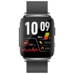 ECG PTT Heart Rate Blood Pressure Body Temperature Blood Oxygen 24 Hours Dynamic EP03 Smart Watch for Men Women