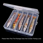 5 Compartments Carp Fishing Accessories Lure Hook Boxes Storage High Hardness Waterproof Bait Lures Fishing Tackle Box