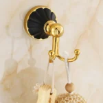 Luxury Black Gold Wall Mount Bathroom Accessories Set