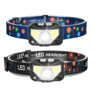 Ultralight COB LED Rechargeable Sensor Headlamp Plastic Camping Head Torch for Running & Hiking Premium Product Category