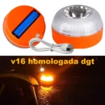 V16 Emergency Light Car Beacon Warning Lamp Rechargeable Magnetic Induction Auto Strobe Lights Auto Home Safety Accessories