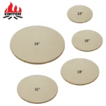 KIMSTONE Ceramic Cooking Accessories Round Pizza Stone Oven  High -Temperature Resistance Suitable for 21 Inch