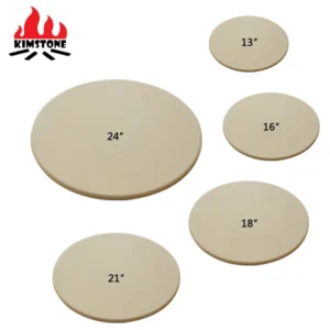 KIMSTONE Ceramic Cooking Accessories Round Pizza Stone Oven  High -Temperature Resistance Suitable for 21 Inch
