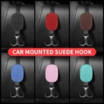 Car Accessories PU Leather Car Hook Seat Back Hanger Car Accessories Comfortable Leather Auto Seat Hook