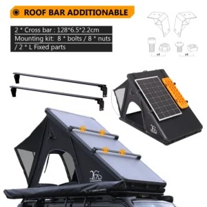 Camping Gear Comfortable Sleep Bed Tents Triangle Car Rooftop Tent Aluminum