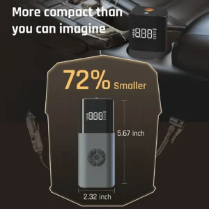 Nexest Portable Electric Pressure Pump Tire Inflator for Cars Bikes Air Inflatable Pump With Tire Pressure Monitor Outdoor Use