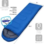 Camping Accessories Ultralight Compact Bag Backpacking Gear Warm Envelope-type Single Person Cotton Custom Printed Sleeping Bag
