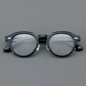 Vintage Acetate Glasses with Clear Lens, Anti Blue Light, Model 5806